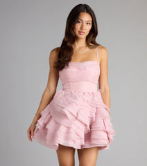 Vestido Skater Capas Lazado Eden