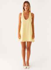 Minivestido industrial - Amarillo pastel
