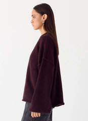 Suéter de punto oversize Jack - Ciruela