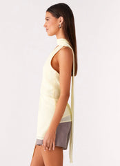 Top tipo pañuelo Solari - Amarillo