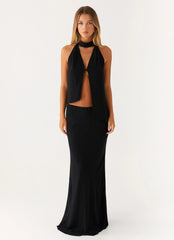 Top halter Cañón - Negro