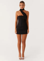Minivestido Breaking News - Preto