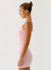 Minivestido de punto con adornos Roa - Rosa