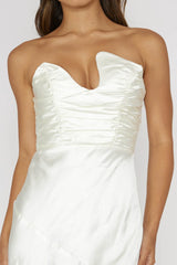 Vestido maxi Blaise con escote asimétrico Pearl