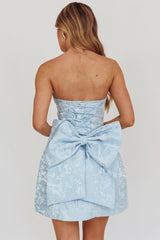 Vestido mini con lazo Melty Kisses azul