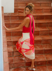 Top Halter de Milos - Rosa Fucsia