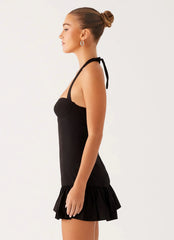 Minivestido Cheryl Bustier - Negro