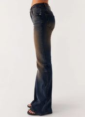 Jeans Oregon Flared - Lavado Negro Sucio