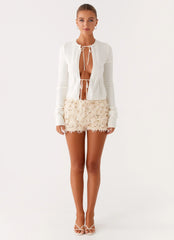 Minishorts con lentejuelas Candy - Blancos