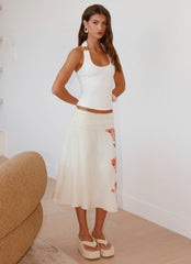 Top Halter Nera - Blanco