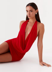 Minivestido de gasa Elysia - Rojo