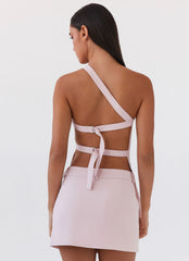 Top de un Hombro Zeina - Rosa