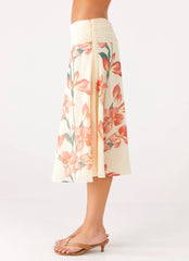 Falda Midi Valley - Estampado Floral Siena