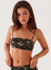 Top corto Underground Lust - Camuflaje
