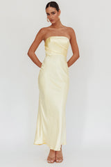 Vestido Maxi Tomara que Caia City Of Stars Manteiga
