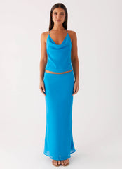 Maxifalda de gasa Another Life - Turquesa