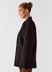 Blazer oversize Kingston - Negro