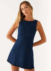 Minivestido vaquero Rochelle - Azul