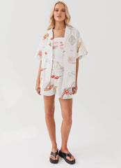 Camisa de Lino Oversize Sweet Relief - Banchetto