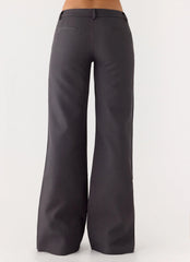 Pantalones de tiro bajo Hot as Ice - Gris