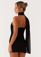 Minivestido Breaking News - Preto