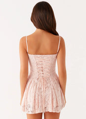 Minivestido Promenade - Rosa