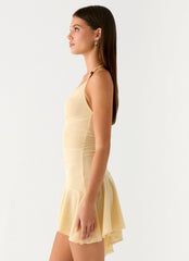 Minivestido Spiced Sunset - Amarelo Bebê