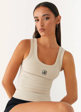 Camiseta de tirantes Signature - Avena