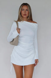 Minivestido de manga larga "Moment For Life" color crema
