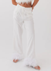 Pantalones de plumas Shake It Off - Nieve