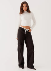 Pantalones Cargo Grace Lily - Negro