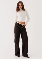 Pantalones Cargo Grace Lily - Negro