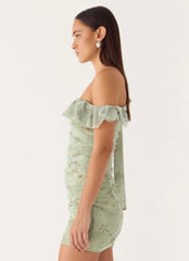 Minivestido Hidden Gesture - Helecho Frágil