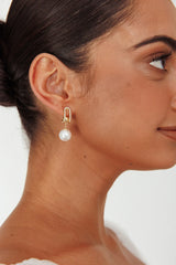 Pendientes Maia Pearl Diamante Oro