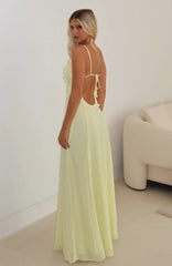 Vestido largo Self Sabotage color limón