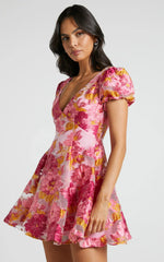 Minivestido jacquard Brailey