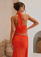 Top Blaze Halter - Rojo Fuego