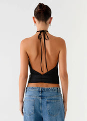 Top halter Mason - Negro