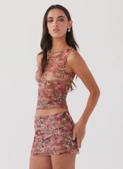 Top Regata Love Child em Tela - Palais Floral