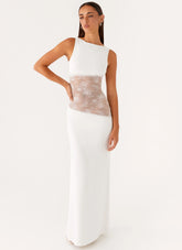 Vestido largo Lucinda - Blanco