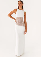 Vestido largo Lucinda - Blanco