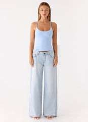 Top de tirantes Blondie - Azul
