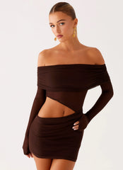 Minivestido Emery - Chocolate