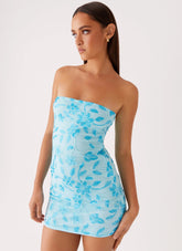 Minivestido Moorey com Contas - Azul