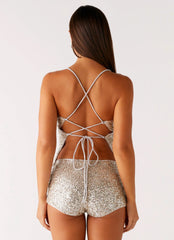Maelis Cami Top - Plateado
