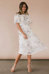 Evelise Floral Midi Dress