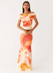 Top de hombros descubiertos Moka - Mimosa Blossom