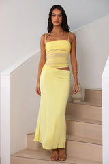 Vestido largo Belle Of The Ball amarillo