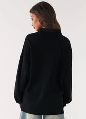 Polo Torrie de talla grande - Negro