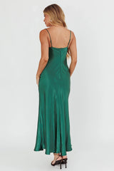Vestido Midi Inibições de Renda com Busto Verde Floresta